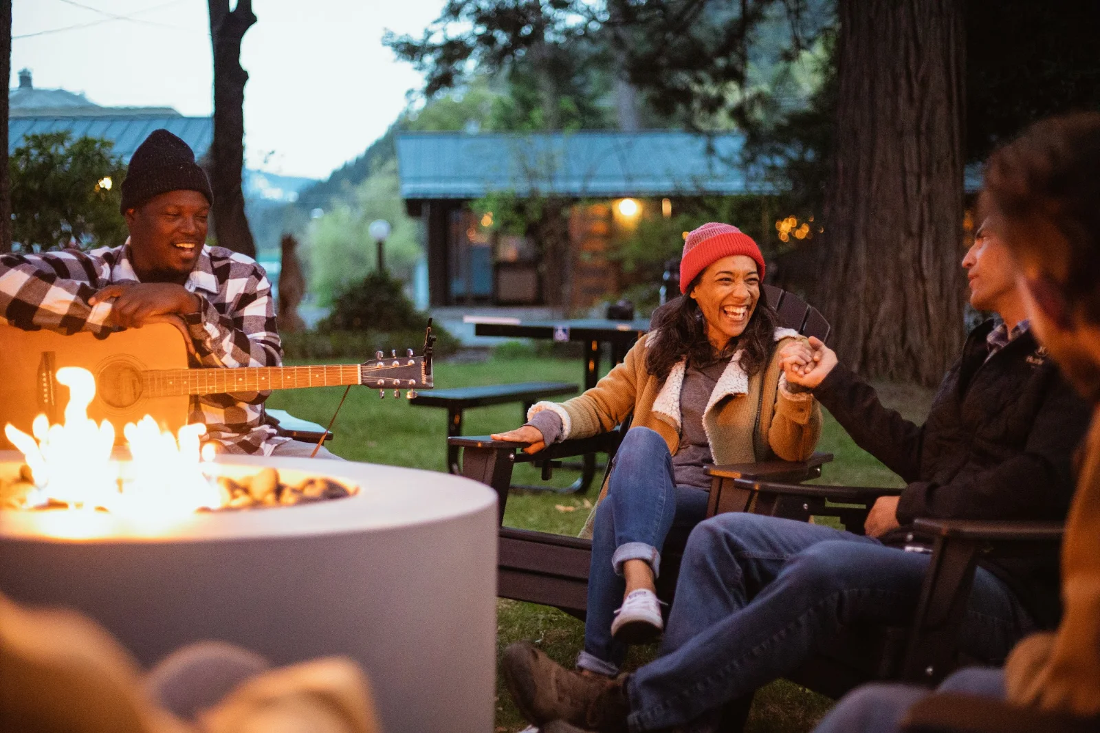 Around the fire