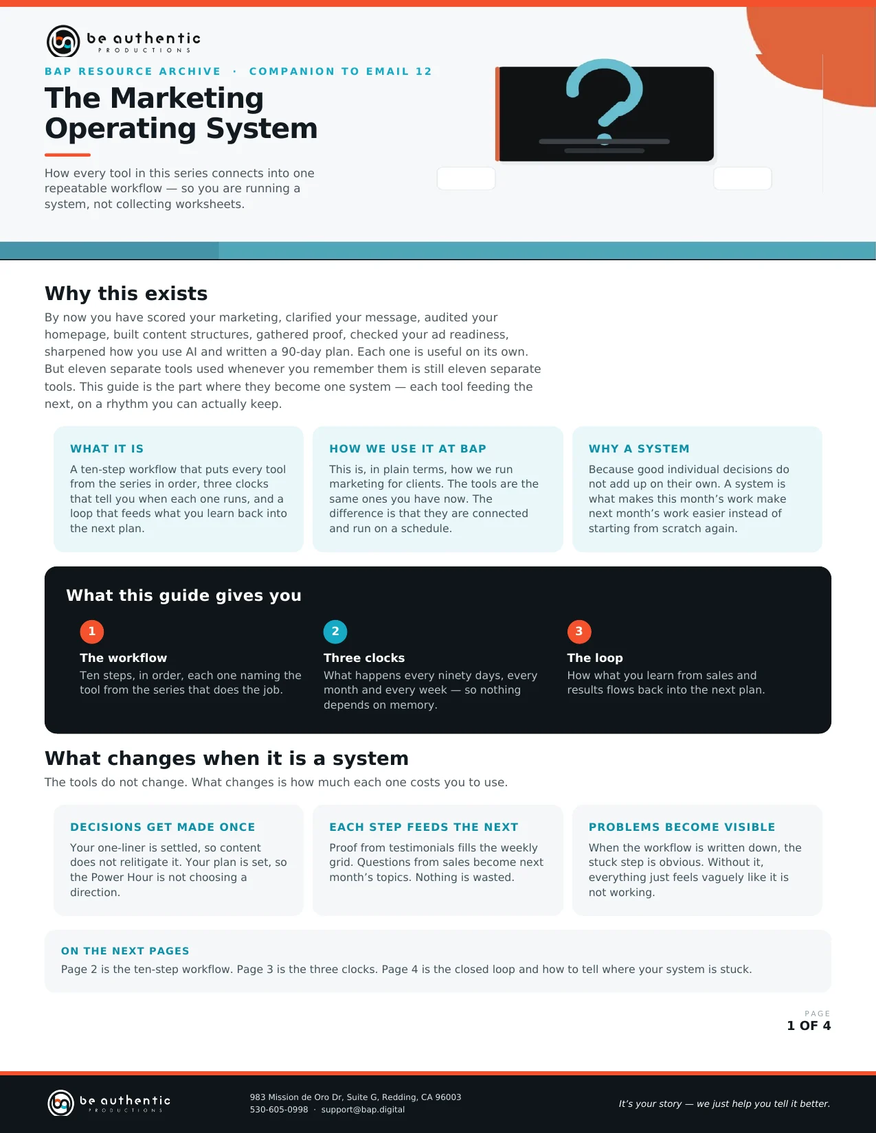 Page 1 of The Marketing Operating System