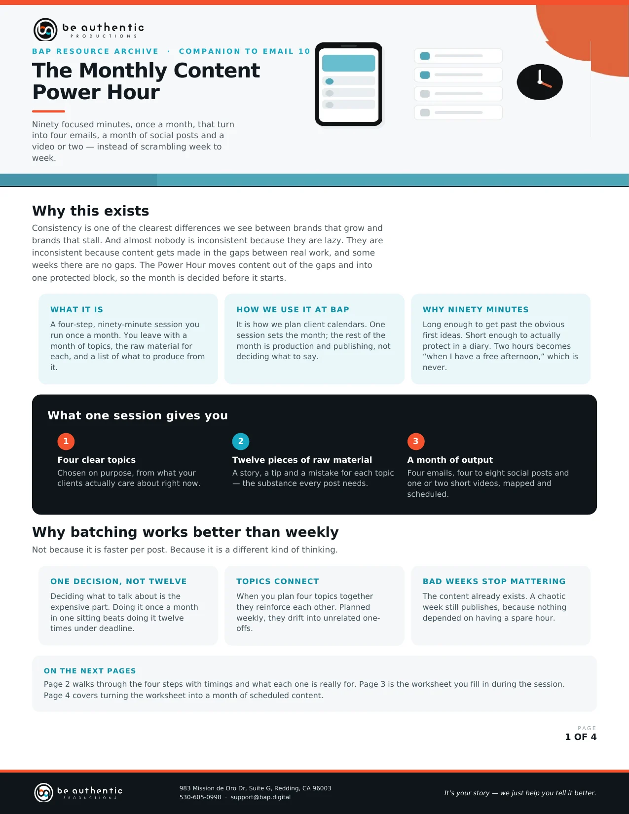 Page 1 of The Monthly Content Power Hour