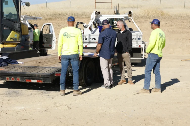 On site with the crew