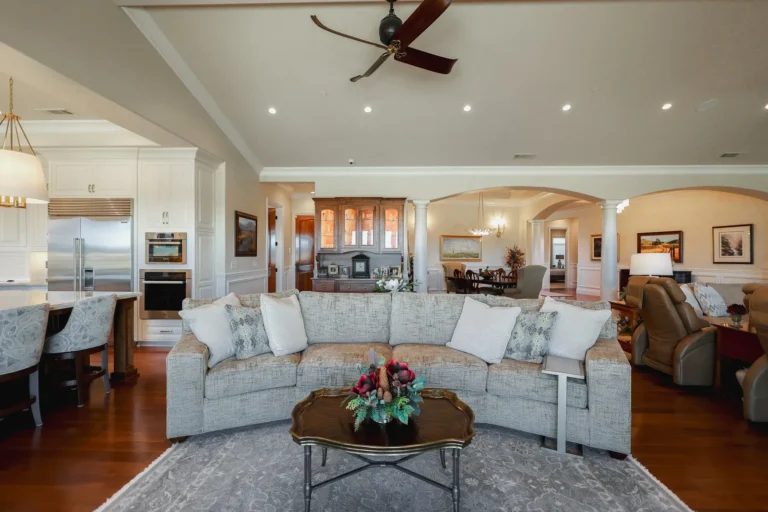 Great room in a finished Imperial home